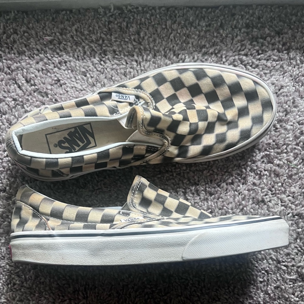 Blurry Checkered Vans